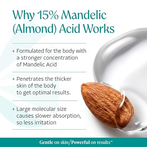 Almond Clear Mandelic Acid Level 2 Serum - Body Acne & Dark Spot Remover 1 Fl Oz - Extra Strength