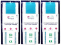 Swisspers Hot Color Cotton Swabs - 100% Cotton Tips, Vibrant Plastic Sticks, 500 Pack