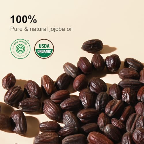 Almond Oil and Jojoba Oil Bundle 16 fl oz - 100% Pure Natural Cold Pressed Carrier Oils for Skin, Hair & Body - Certified Organic Moisturizing Oil