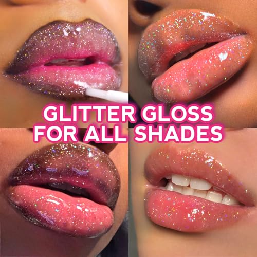 Shop Stunner Shades | Stunn Shine, Glittery Holographic Lip Gloss For A Sparkly Finish, Infused With Coconut Oil, Vegan & Cruelty-free, (Glittery Clear, 0.15 Fl Oz)