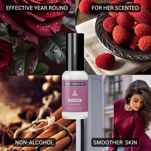 Women’s Pheromone Perfume Oil Ecstasy - Organic Long-Lasting Fragrance, 1 Fl Oz