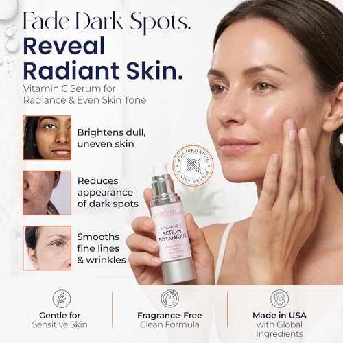 Vitamin C Face Serum with Hyaluronic Acid & Ferulic Acid - Brightening & Dark Spot Corrector - 1 fl oz