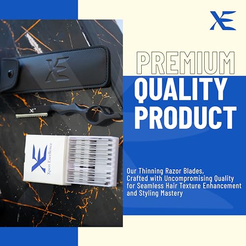 XE Hair Styling Barber Thinning Razor ? Stainless Steel Thinning Comb, Ideal Feather Styling, Hair Texturizing and Layering for Salon and Home Use
