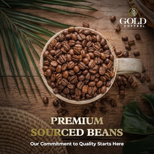 Gold Coffee Company Blue Mountain Medium Roast Whole Bean Coffee 16oz Pack of 4