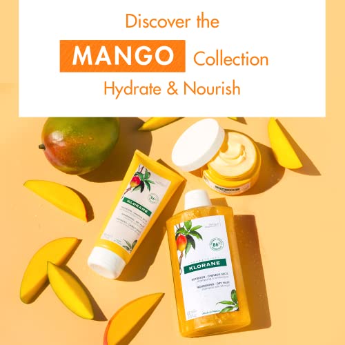 Klorane Nourishing Mango Butter Shampoo Set 3.3 Fl Oz x2 | Dry Hair Repair