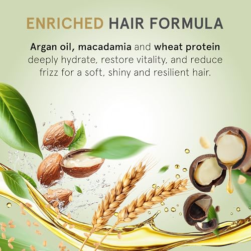 INOAR Mask Hair Moist Mask with Macadamia Oil & Wheat Proteins for Deep Hydration & Repair, 17.6 oz