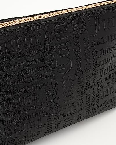 Matte Black Makeup Bag with Logo - Travel Toiletry Organizer