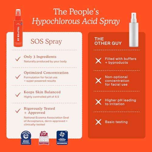 Tower 28 SOS Daily Rescue Hypochlorous Acid Face Spray 4 oz – Sensitive Skin Care