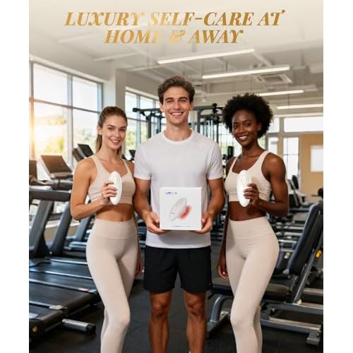 INTEO 3 in 1 Face & Body Sculpting Machine ? Rechargeable Beauty Device for Body Contouring, Cellulite Massager Tool with Red Light Therapy for Home Spa or Travel Self-Care