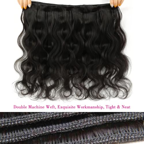 Natural Black 18 Inch Human Hair Bundles - Body Wave 100g