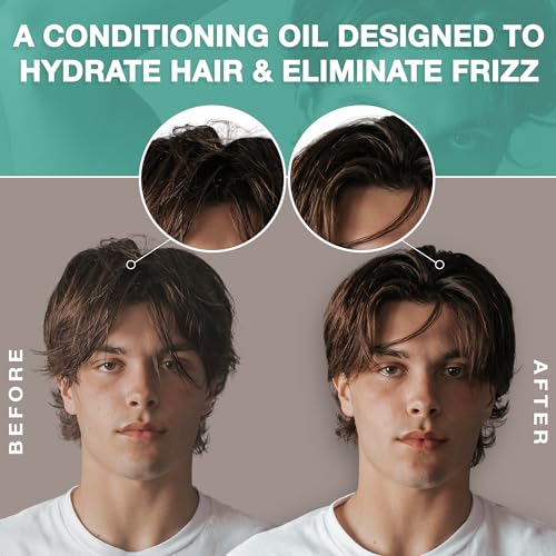 CRVFT Daily Leave-In Conditioner for Men AM - Hair Moisturizer & Oil, 3oz