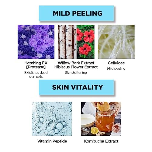 THESAEM Facial Soft Peeling Gel - Natural AHA+BHA Korean Enzyme Exfoliating Scrub for Dead Skin Cells, Face Exfoliator, Skin Turnover, Cell Renew Bio Micro Peel Soft Gel, 5.41 fl.oz.