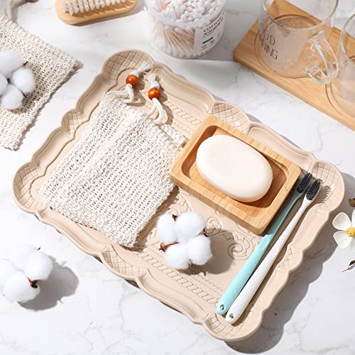 Woanger Natural Sisal Soap Bag 5.7 x 3.7 Inches Mesh Exfoliating Soap Saver Bag with Drawstring Foaming and Drying Holder for Shower Kitchen Bathroom Travel Hotel(150 Pcs)