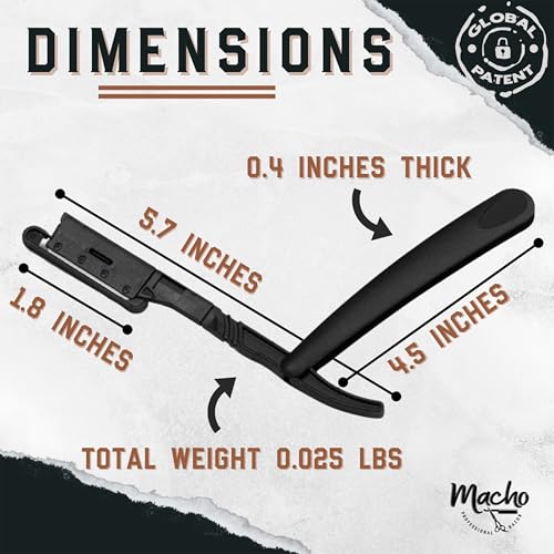 Disposable Straight Razor Blades with Safety Guard for Men - Pack of 100