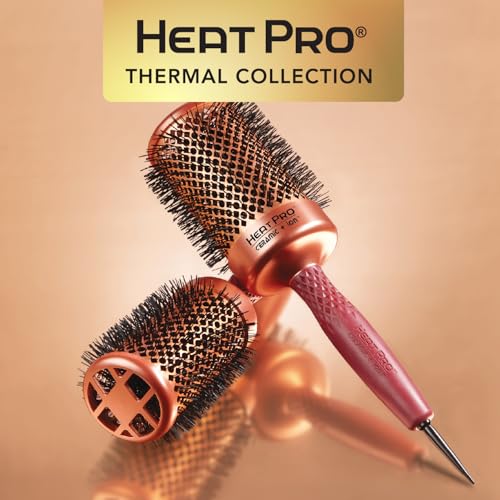 Olivia Garden HeatPro 1 3/4-Inch Round Thermal Hair Brush - Not Electrical, Heat Resistant up to 550°F