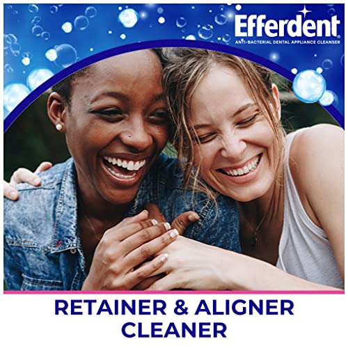 Efferdent Denture & Retainer Cleaner Tablets 90 Count Pack of 6 Minty Fresh