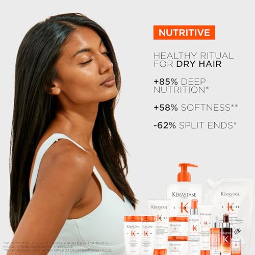 Kérastase Nutritive Bain Satin Riche Shampoo Refill for Dry Hair - 16.9 Fl Oz