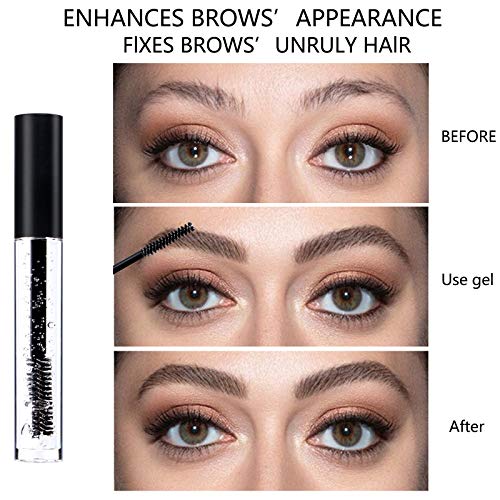Clear Eyebrow Setting Gel,2PCS Brow Fixed Gel,Waterproof Sweat-Proof EyeBrow Gel, Long Lasting, Brows Styling Repair Liquid For Makeup