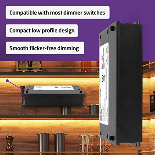 Dimmable LED Driver 24V 96W - Smooth Flicker-Free Lighting - Compatible with Lutron & Leviton Switches