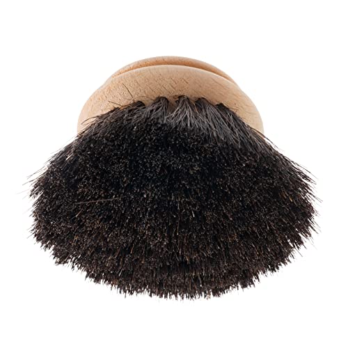 Redecker Dish Brush Replacement Heads - Horsehair, 2-Inch Round, Set of 2 - For Glassware & Delicate Surfaces - Horse Hair / Set of 2
