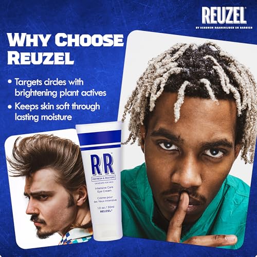REUZEL Intensive Eye Care Cream, Brightens Up Eyes, Reduce Dark Circles, Lightweight, Hydrating, Vegan and Anti-Aging Formula, Fragrance Free, 1 oz