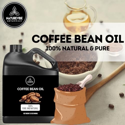 Pure Coffee Bean Oil for Skin & Hair Care - 32oz Natural Moisturizer