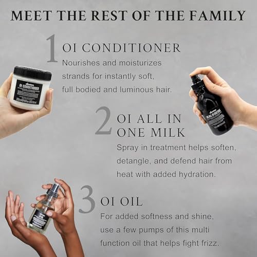 Davines OI Shampoo | Nourishing Shampoo for All Hair Types | Shine, Volume, and Silky-Smooth Hair Everyday