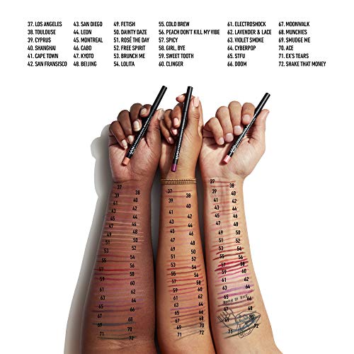 NYX PROFESSIONAL MAKEUP Suede Matte Lip Liner, Vegan Formula - Shanghai (Warm Mid-Tone Nude)