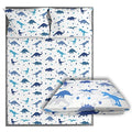 Kids Organic Viscose Bamboo Sheet Set - Dinosaur Full Size Bedding for Toddlers