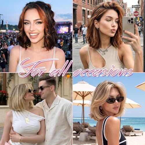 6PCS Clips In Short Hair Extensions Real Human 10 Inch #01