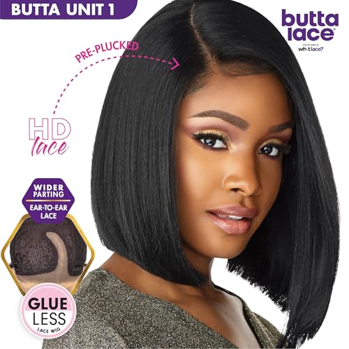 Sensationnel Butta LaceWig Unit 1 Jet Black - HD Lace Frontal Synthetic Wig