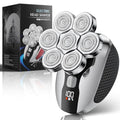 GASREKV Black Head Shaver for Bald Men 5-in-1 Electric Grooming Kit, 7D Floating Razor