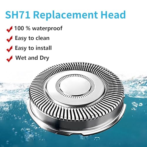 9 Pack SH71/52 Replacement Heads Compatible with Philips Norelco Series 7000 and Angle 5000 Series, SH71 Upgraded Replacement Blades Compatible with Philips Electric Shaving Series 7000 S7311 S7370