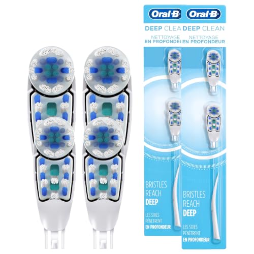 Oral-B Deep Clean Battery Powered Toothbrush Replacement Heads Soft 2 Pack