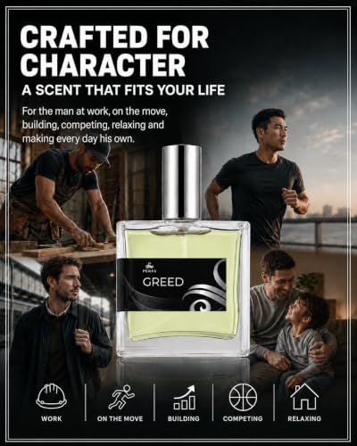 Men's Long Lasting Perfume Oil - Greed Inspired Scent 1.7 Fl Oz - Pack of 1