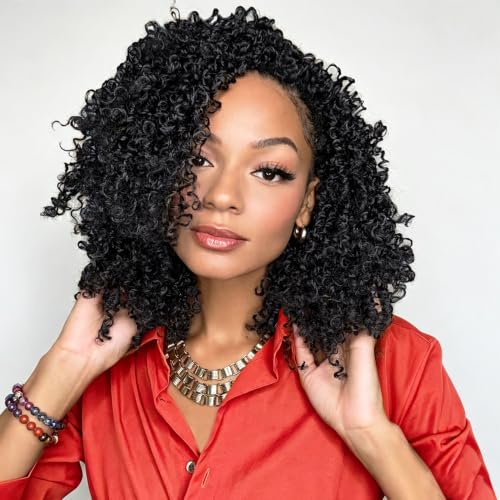 LIYATE 8 Pack Yanky Twist Crochet Hair 10 Inch 240 Strands for Black Women - Natural & Lightweight