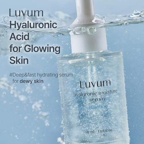 Luvum Hyaluronic Acid Serum with Bamboo Extract - Moisturizing Face Serum for Sensitive Skin 1.69 fl oz