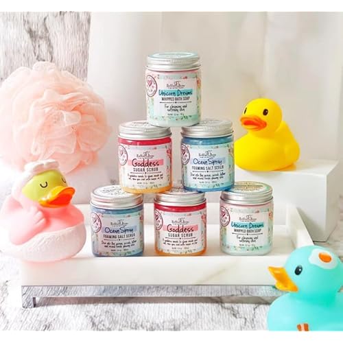 Bella & Bear Unicorn Dreams Whipped Bath Soap Bundle Full & Travel Size