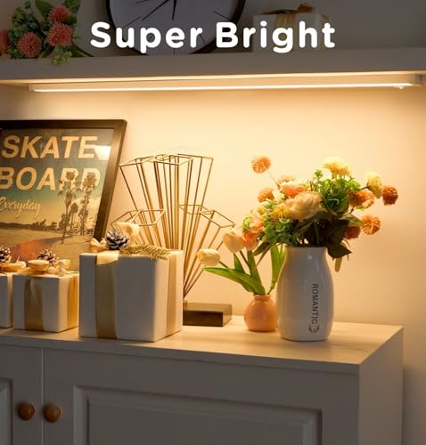 18 Inch White Under Cabinet LED Lighting Pack - 3 Color & Brightness Settings