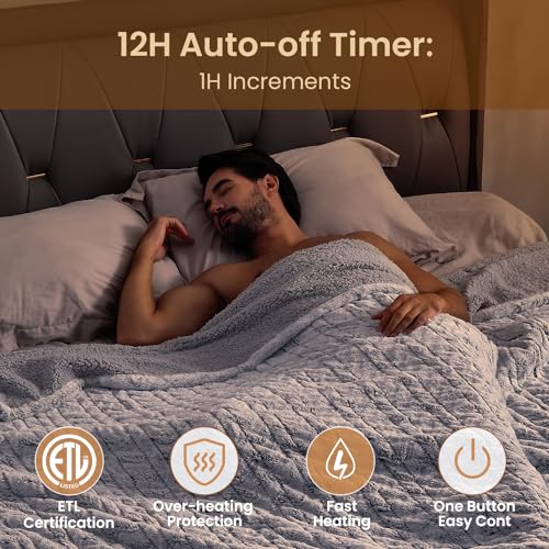 Dreamy Milky Way Full Size Electric Blanket 77" x 84" with 10 Heat Settings