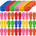 Janmercy 90 Pcs Pedicure Foam Disposable Slippers for Guests - Multi-Color