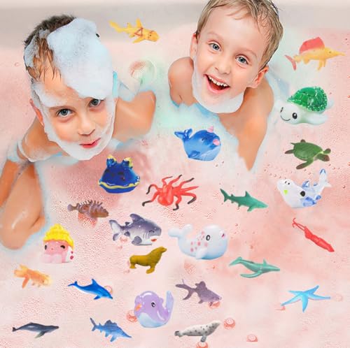 Blue Shark Bath Bombs for Kids with Surprise Inside - Organic Bubble Bath Gift Set