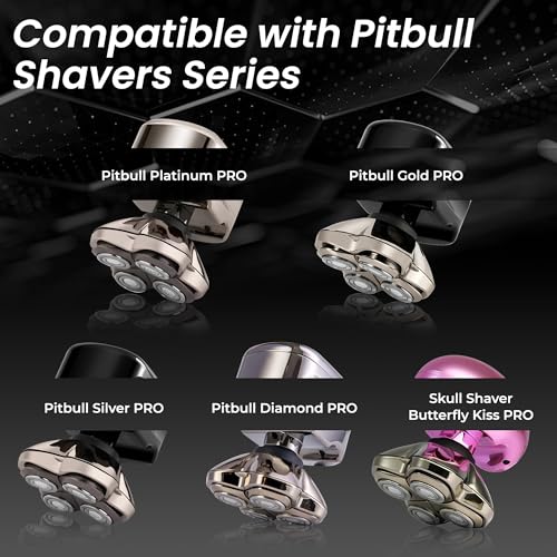 Shaver Replacement Blades for Pitbull Shaver PRO 4 Head - 2 Pack