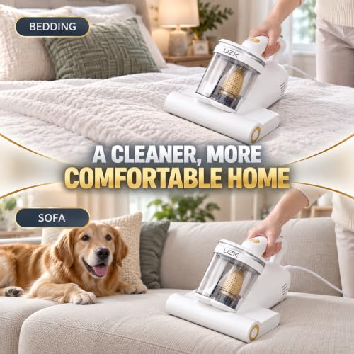 Powerful Handheld Mattress Vacuum Cleaner with UV-C Light & HEPA Filter