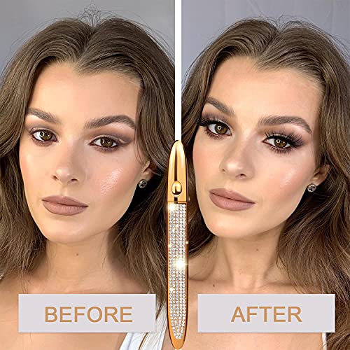 Liquid Eyeliner Pen Waterproof, Magic Self-adhesive Long-Lasting Eyelash Glue Pen, Magnetic Eyeliner, No Blooming Quick Drying Magnetic Eye Liner (Gold Black 1 PCS)