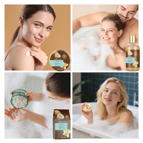 Home Spa Gift Basket Set with Skin Care Masks & Body Products for Women & Men