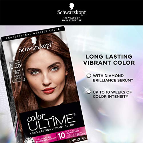 Schwarzkopf Color Ultime Hair Color Cream, 5.28 Cocoa Red (Packaging May Vary)