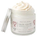 SKIN GLOW - Grass-Fed Whipped Beef Tallow Moisturizer for Face & Body, Dry + Sensitive Skin Relief, Non-Toxic, Ancestral Skincare - Castor Oil Infused (PEPPERMINT, 2oz)