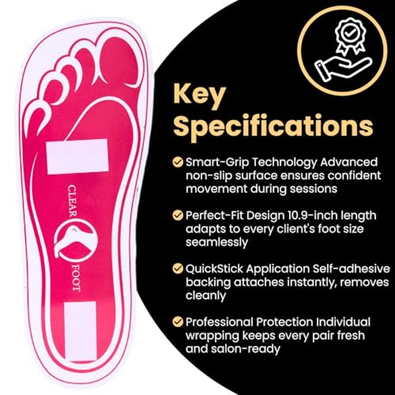 60Pairs(120Feets) Disposable Stick Spray Tanning Feet Pads Perfect for preventing spray tan solution,Deluxe & Hygienic Spray Tan Feet Pads-Ideal for Salons and Spas or Home,Easy to Apply
