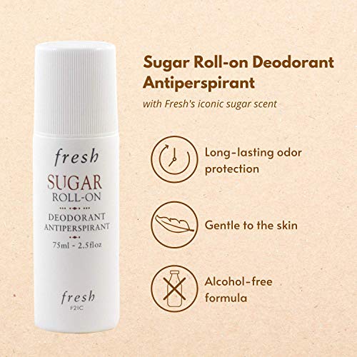 Fresh Sugar Roll-On Deodorant 75ml Long-Lasting Odor & Sweat Protection